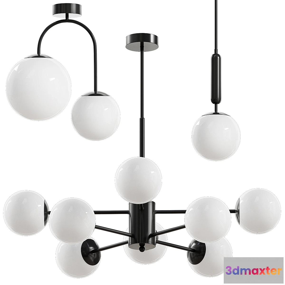 1450460 - Chandelier Viokef Anouk 3 in 1 3D Max