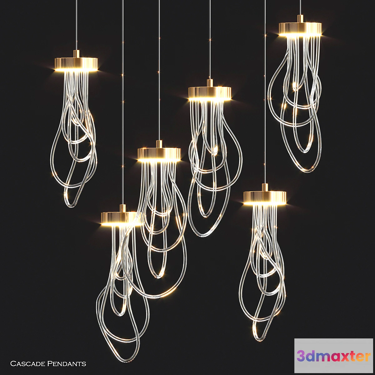 1450894 - Cascade Pendants by Morghen Studio 3D Max