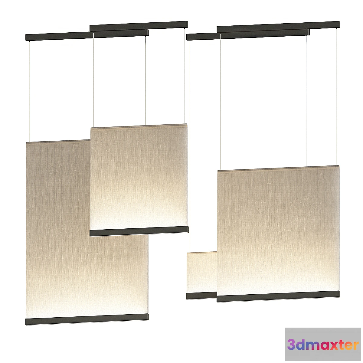 1451084 - Vibia Curtain Fabric pendant lamp 3D Max