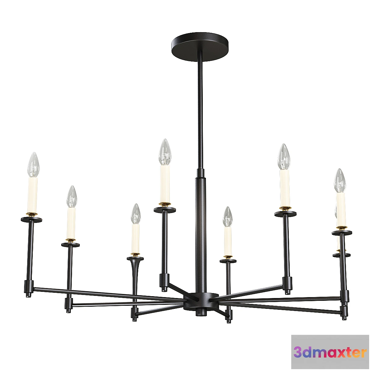 1451302 - Simple stem chandelier 3D Max