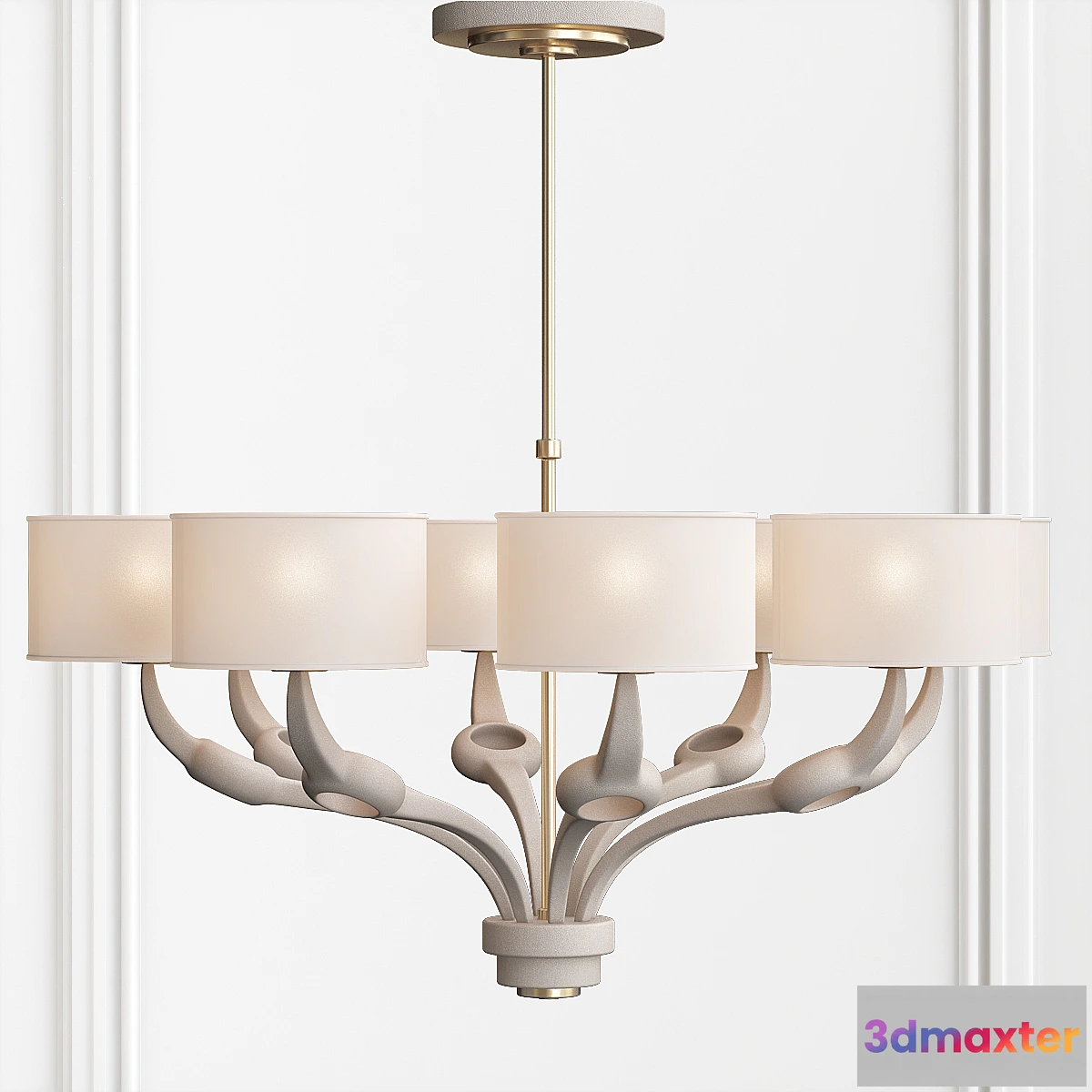 1451458 - Baker Anneau Chandelier 3D Max
