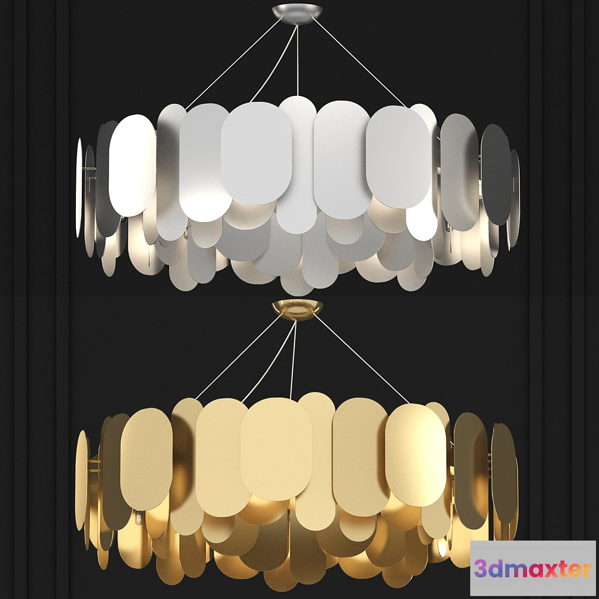 1452260 - CHANDELIER INNERMOST PANEL 115 3D Max