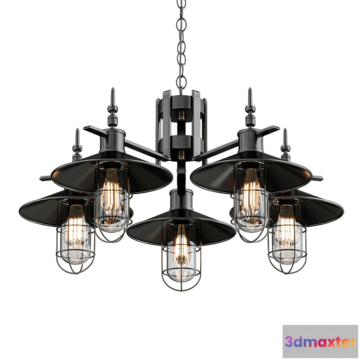1452920 - Cone chandelier 3D Max