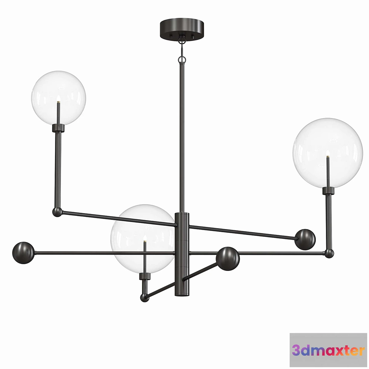 1453006 - 3-Light Chandelier in Oil Rubbed Bronze 3D Max