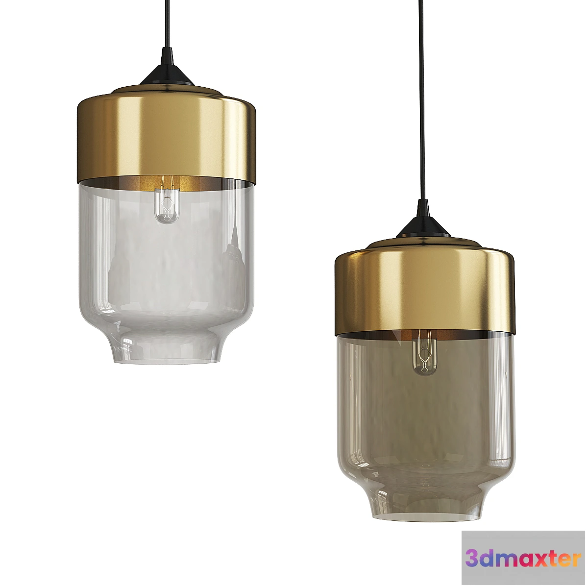 1453014 - Parallel canister pendant light 3D Max