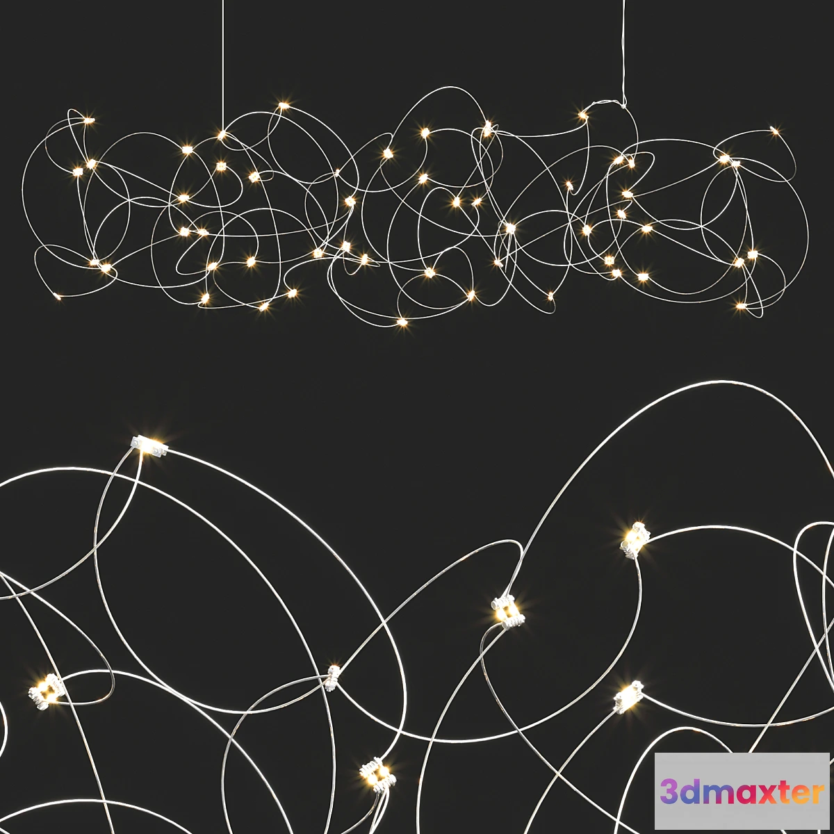 1453646 - Quasar Sirio Chandelier 3D Max