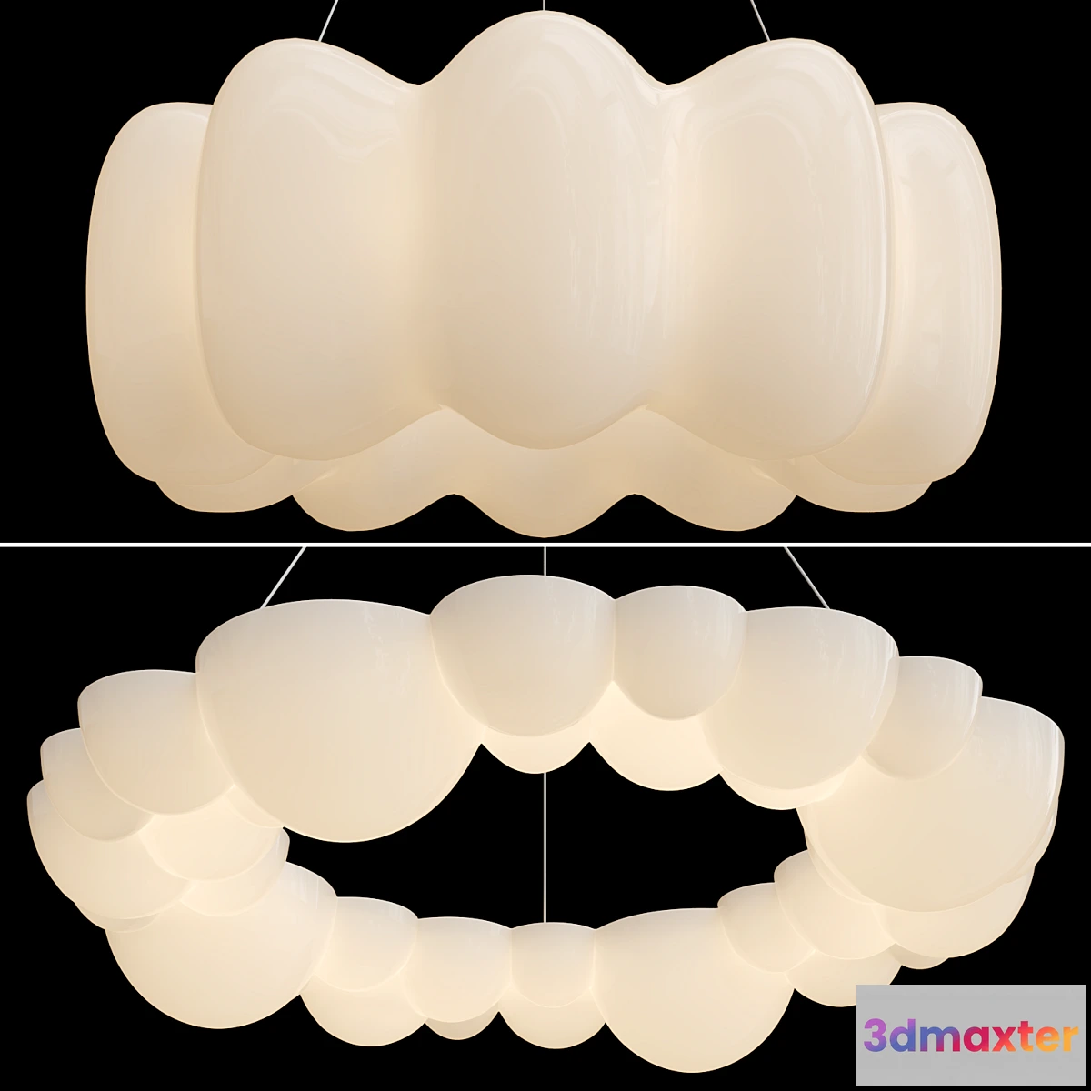 1453810 - ODDLY & DONUT CHANDELIER 3D Max