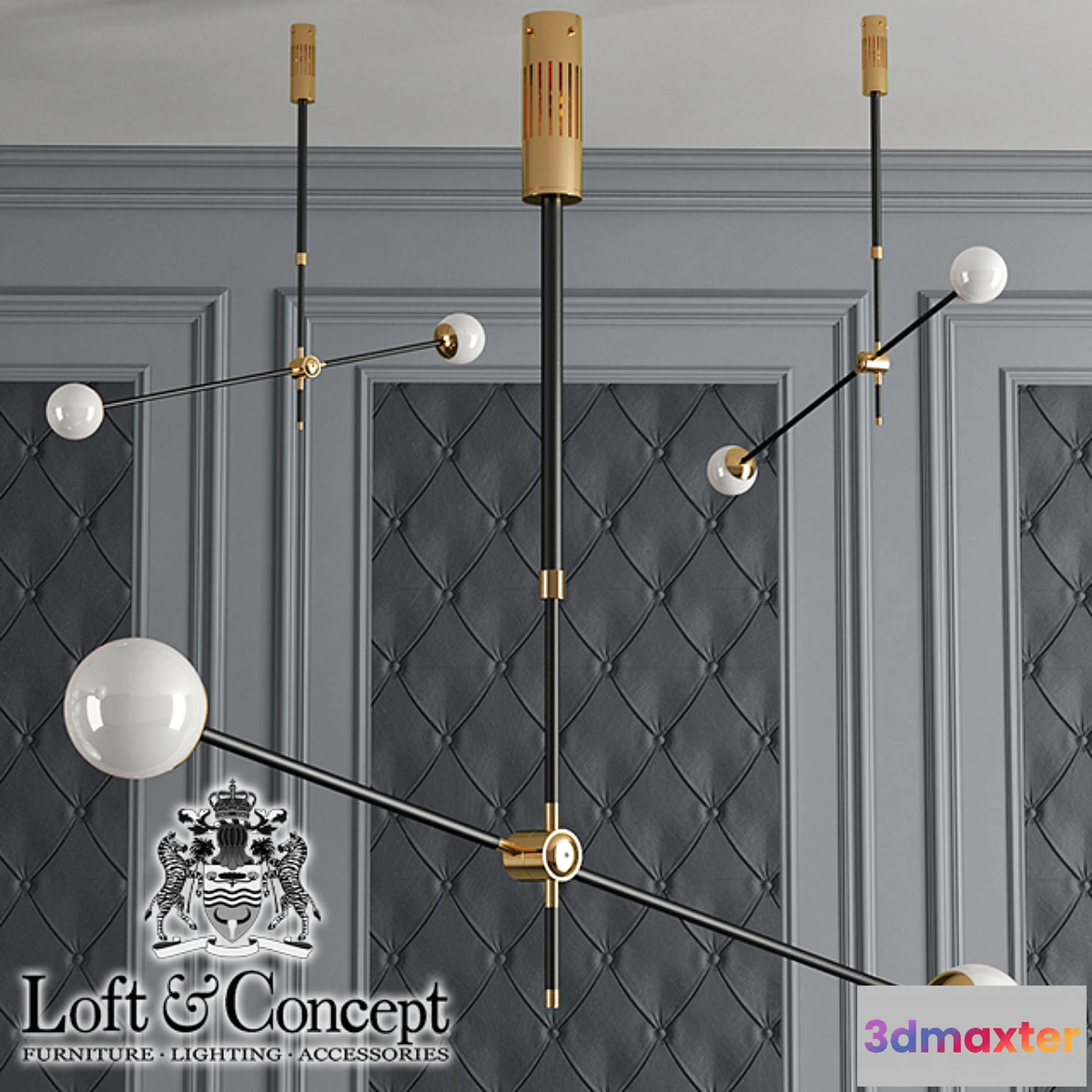 1454212 - Chandelier Bullarum Si-2 Chandelier 3D Max