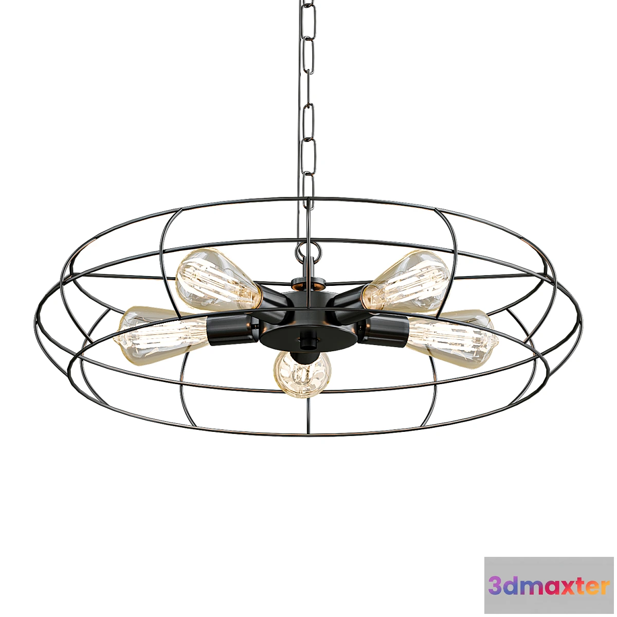 1454278 - Pendant Lighting Vintage Round 3D Max