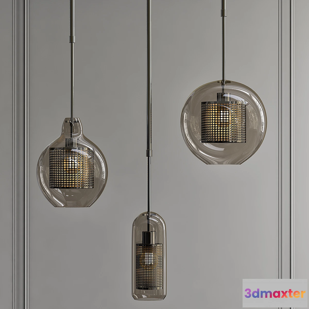 1454592 - CATCH AMBER pendant set 3D Max