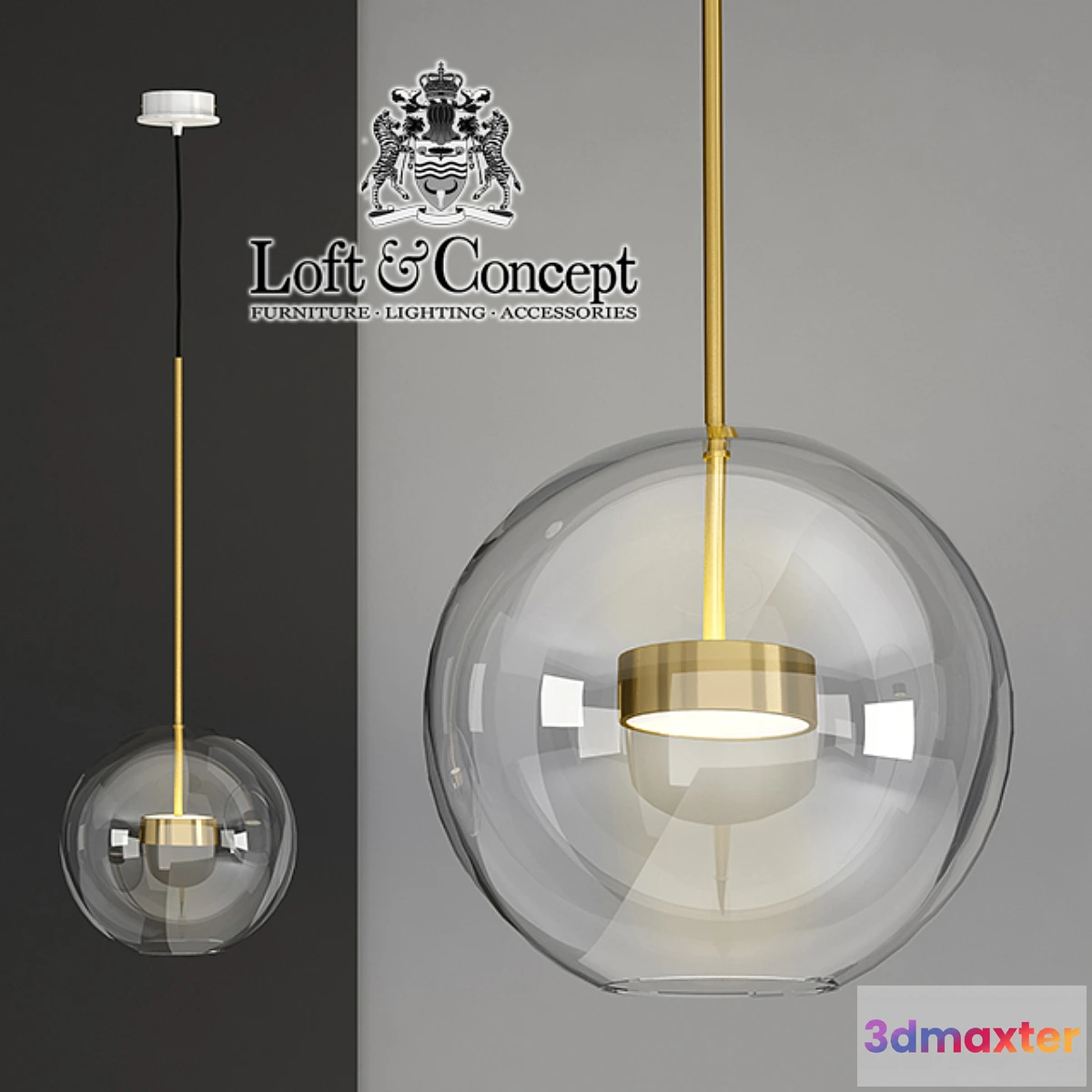 1454854 - SUSPENTING LAMPS GIOPATO & COOMBES BOLLE BLS MONO LAMP 3D Max