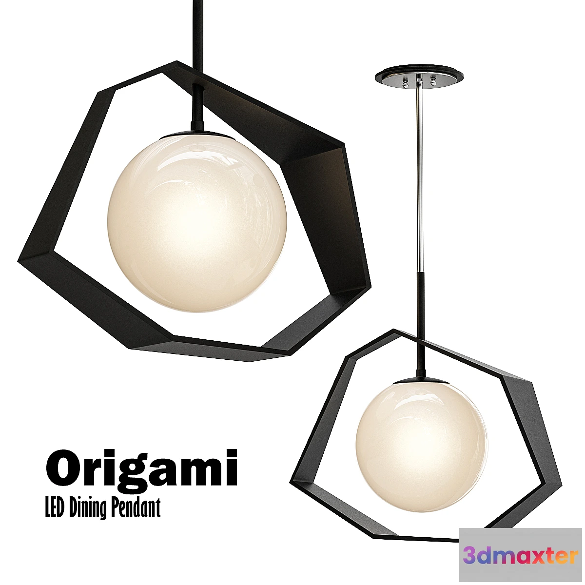 1454918 - Origami_LED_Dining_Pendant 3D Max
