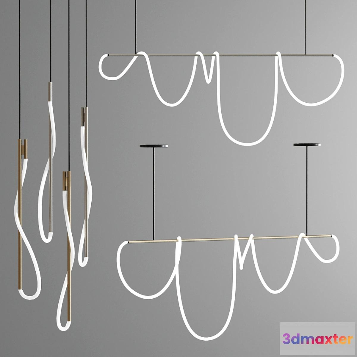 1454982 - Luke pendant light collection 3D Max