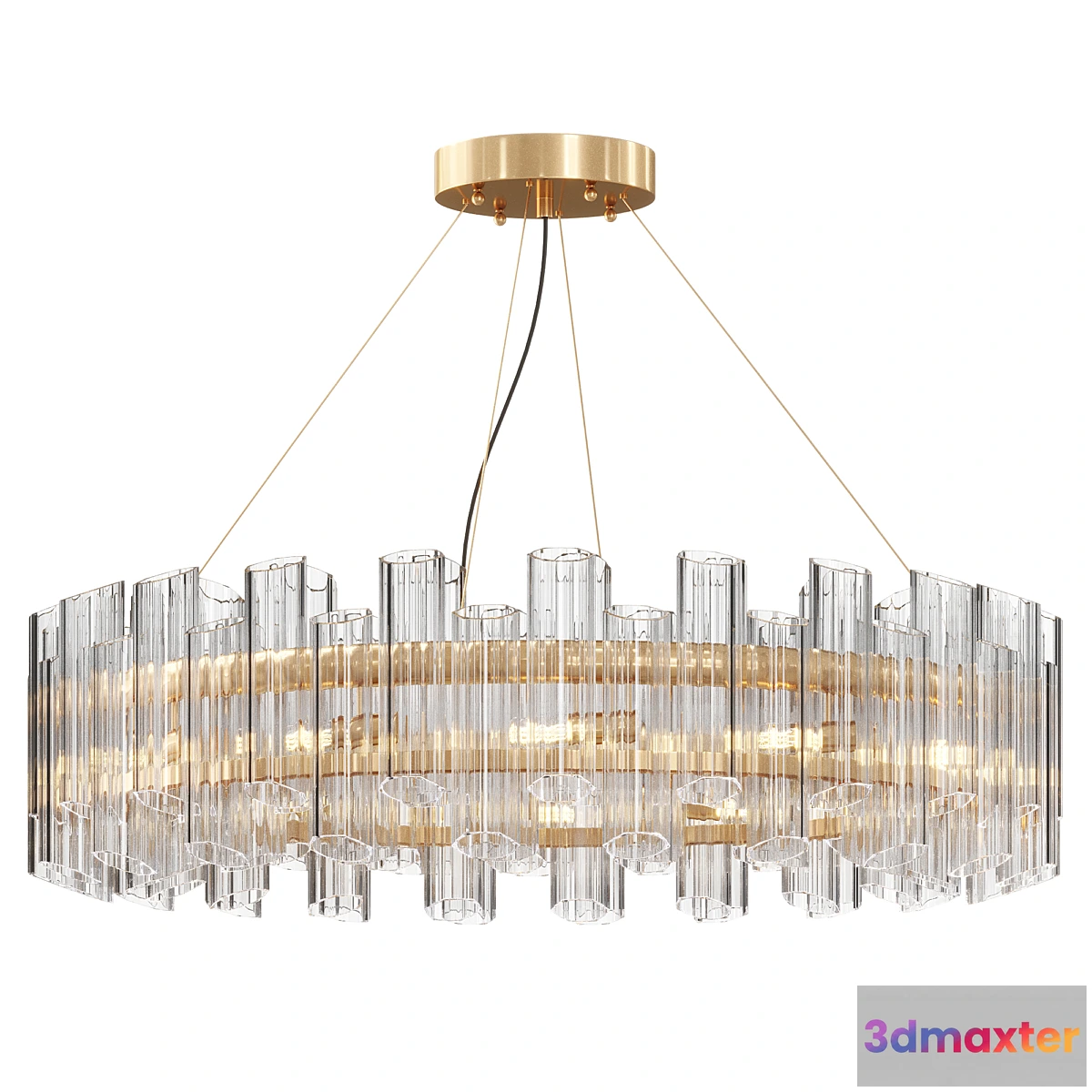1455106 - Chandelier KEBO AMAZING GLASS CHANDELIER 3D Max