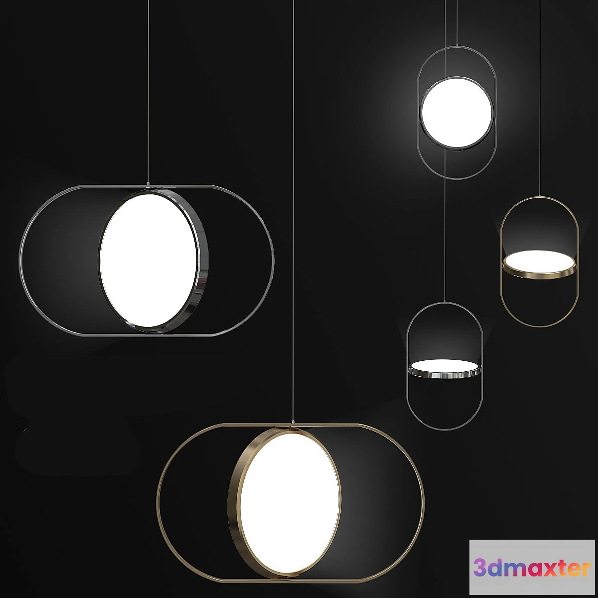 1455798 - KUU - reversible pendant light 3D Max