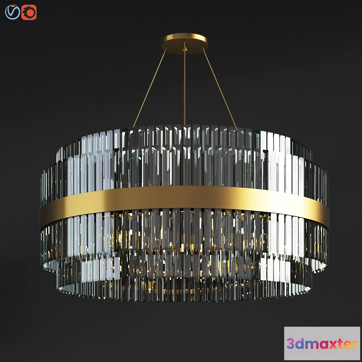 1455840 - Liberty Suspension Celing light Luxxu 3D Max