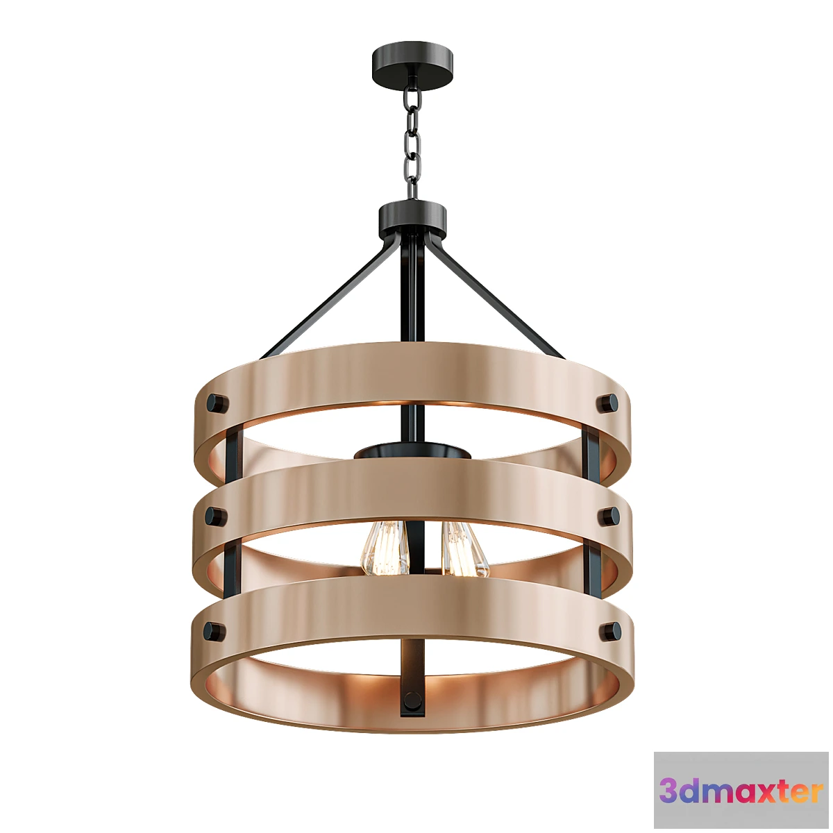 1455898 - Cylinder Cage Restaurant Pendant 3D Max