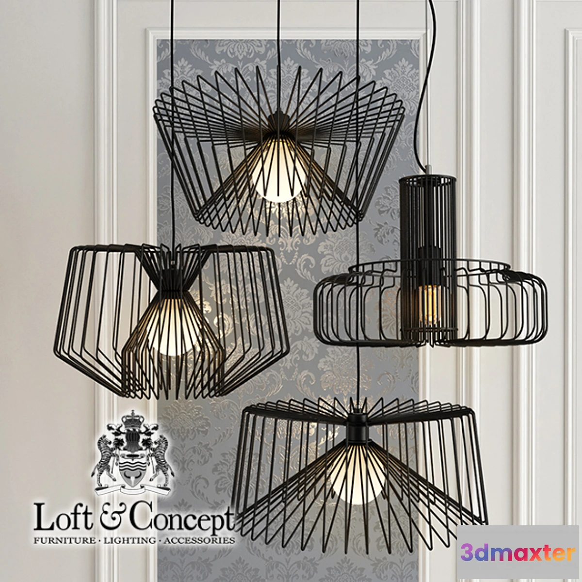 1456086 - Chandelier Loft Spider 3D Max
