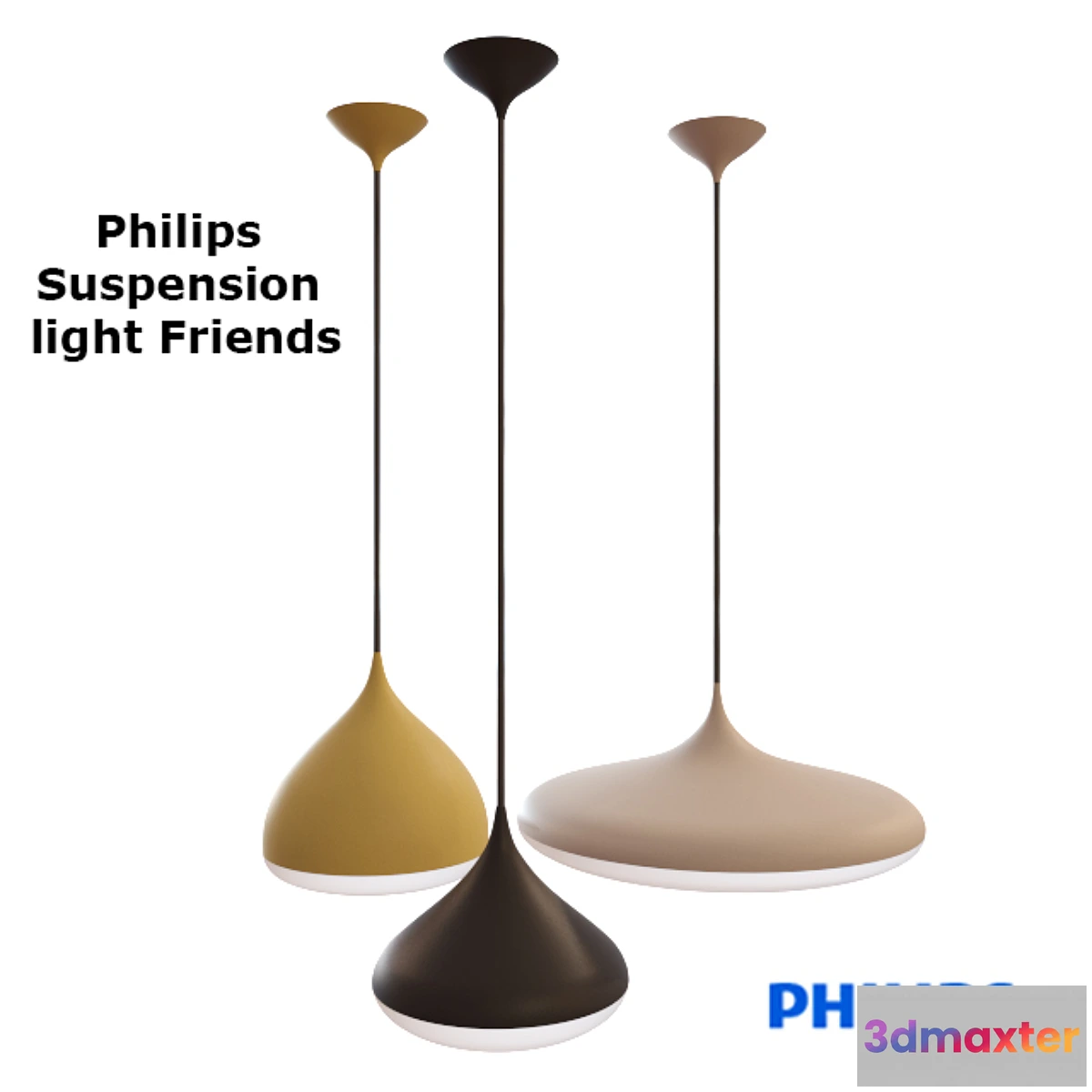 1456226 - Ceiling lighting Philips Suspension light friends 3D Max