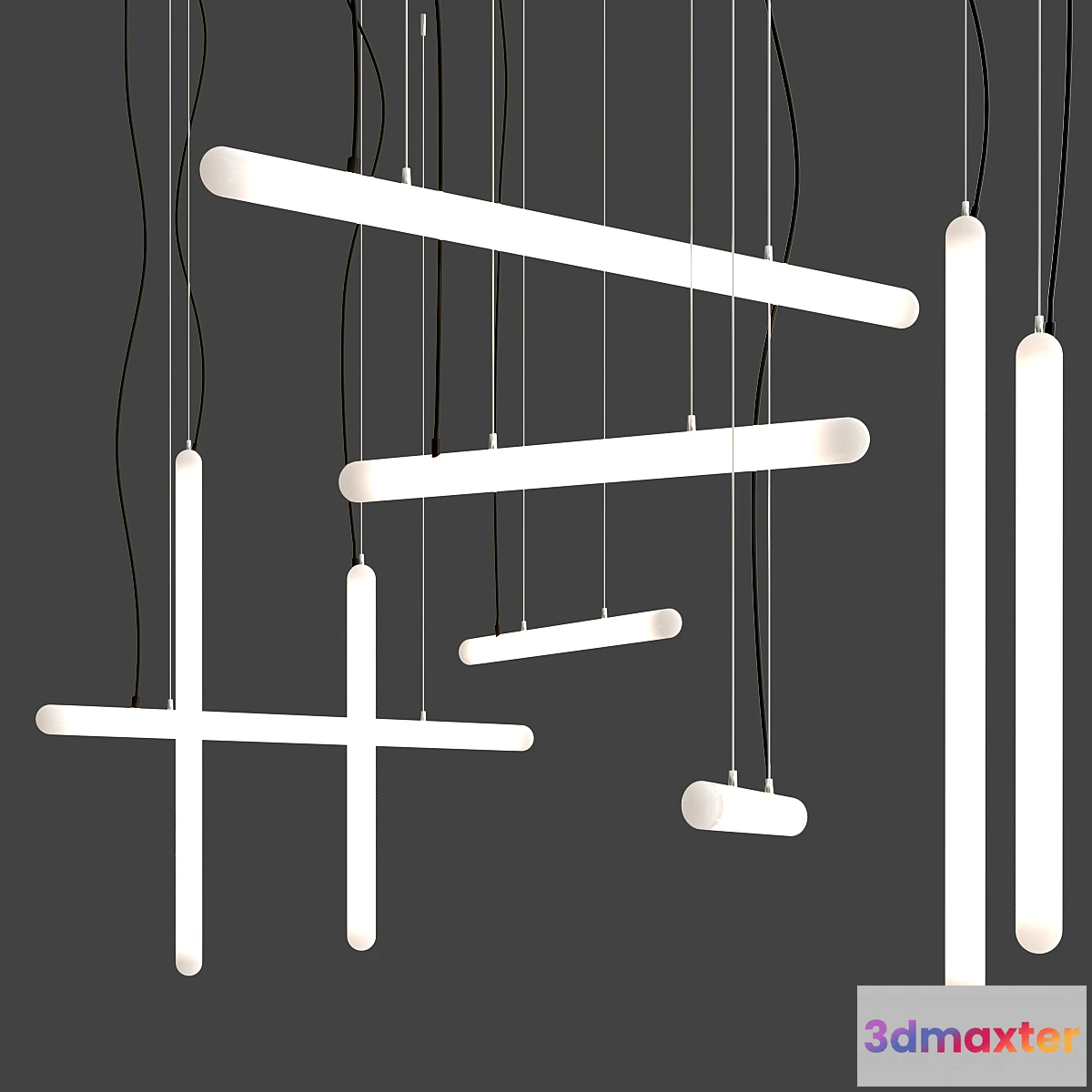1456370 - STILETTO Pendant lamp By SLIDE 3D Max