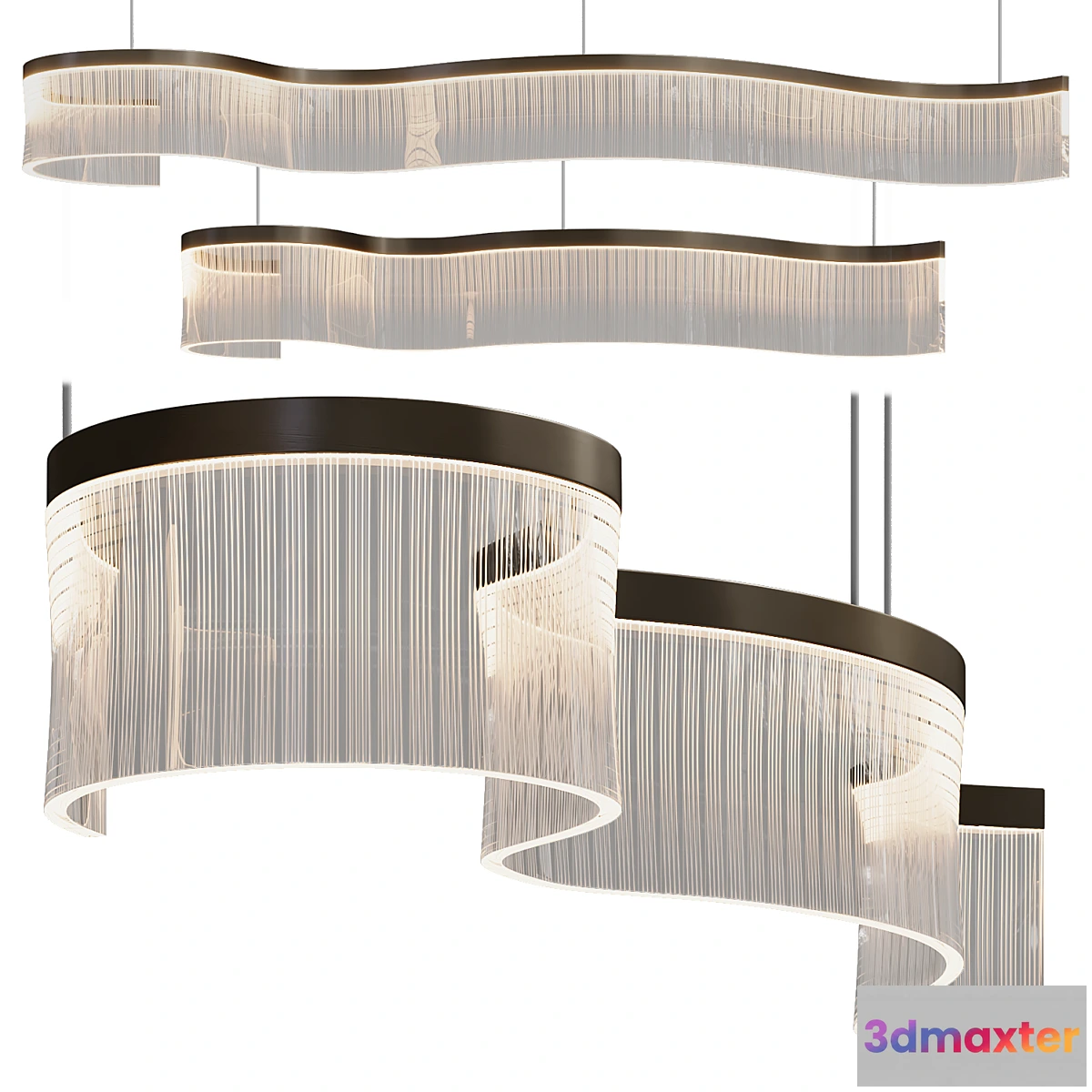 1456982 - Rack and pinion in line lamp DANELIUS LONG 3D Max