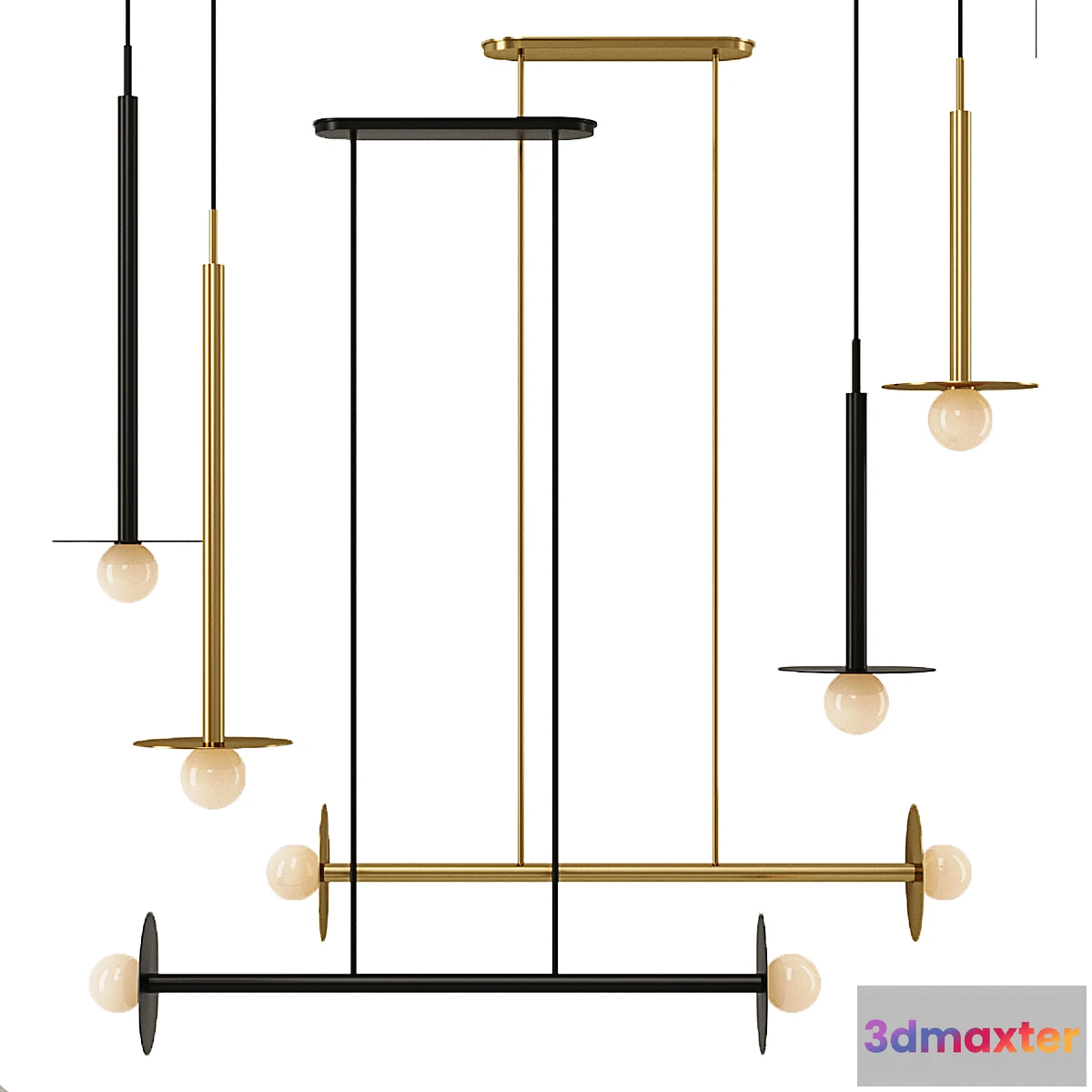 1456994 - Nodes Pendant by Kelly Wearstler Generation lighting 3D Max