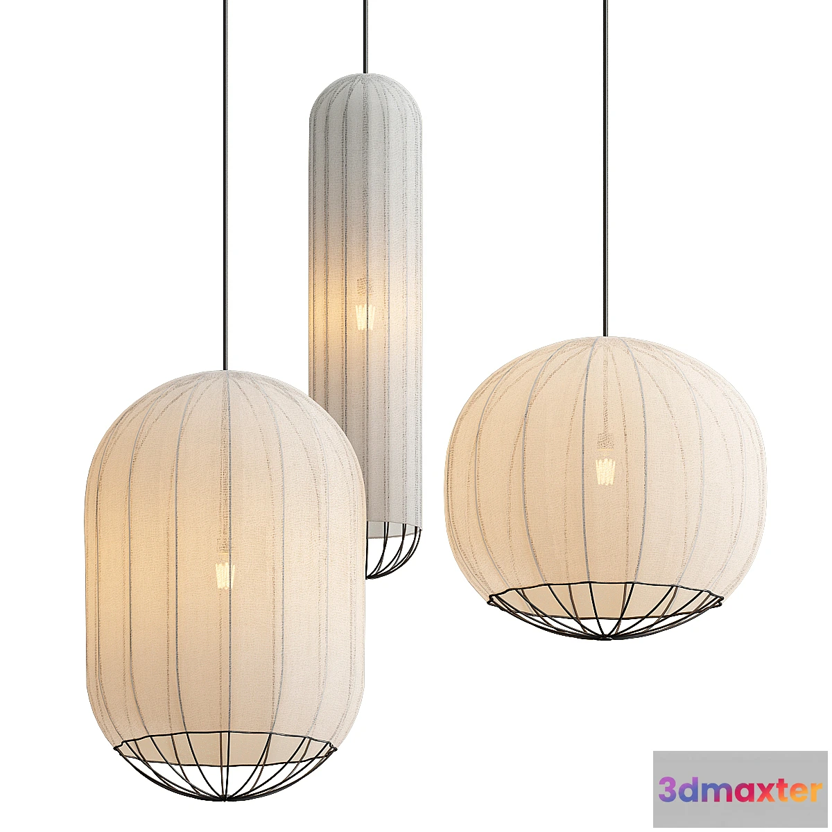 1457768 - Urchin pendant light 3D Max