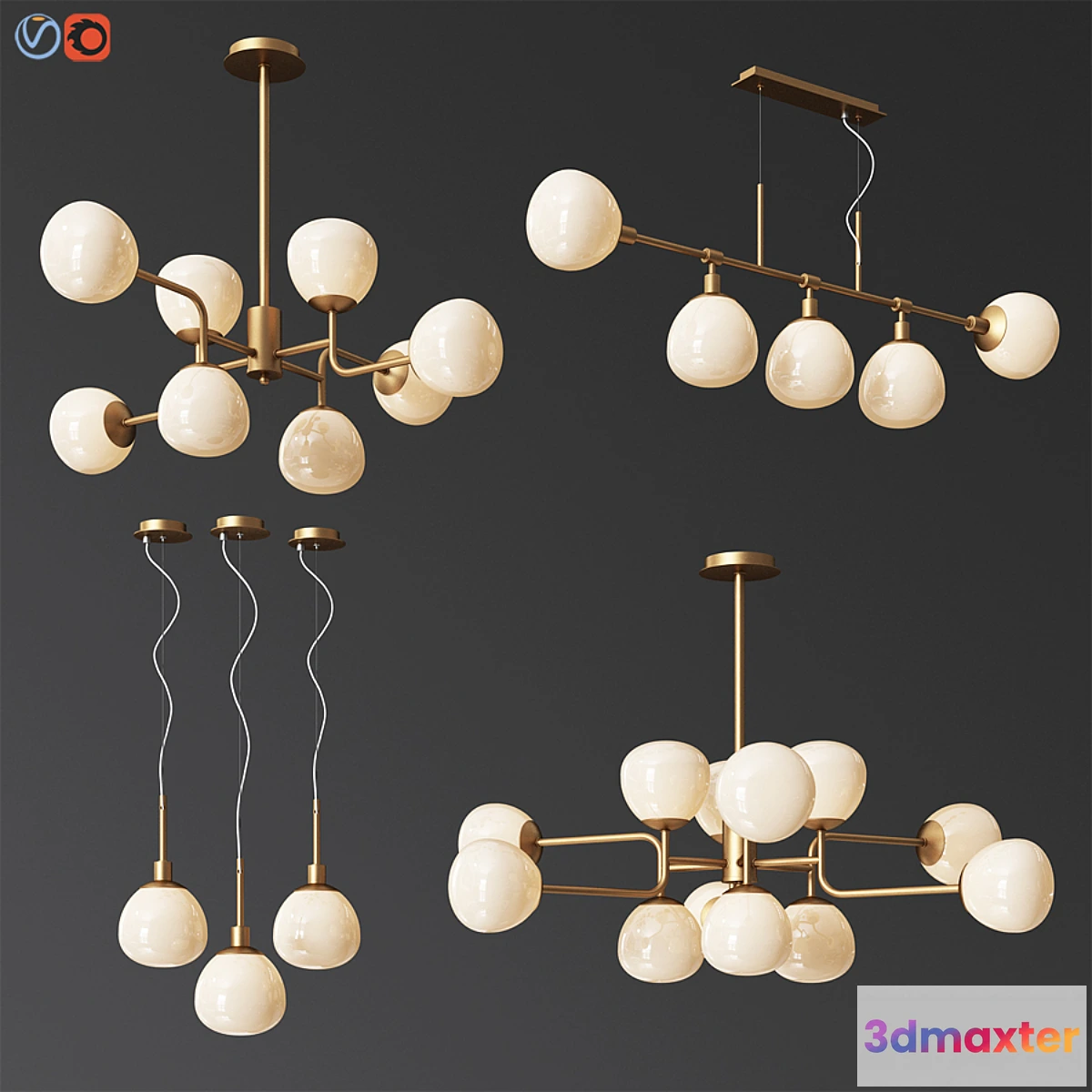 1457830 - Maytoni Eric Celing Light Set 3D Max