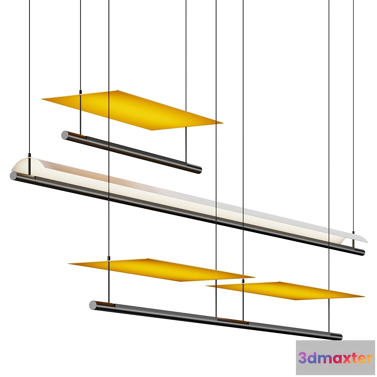 1458134 - Santa & Cole Lamina Pendant Lamps 3D Max