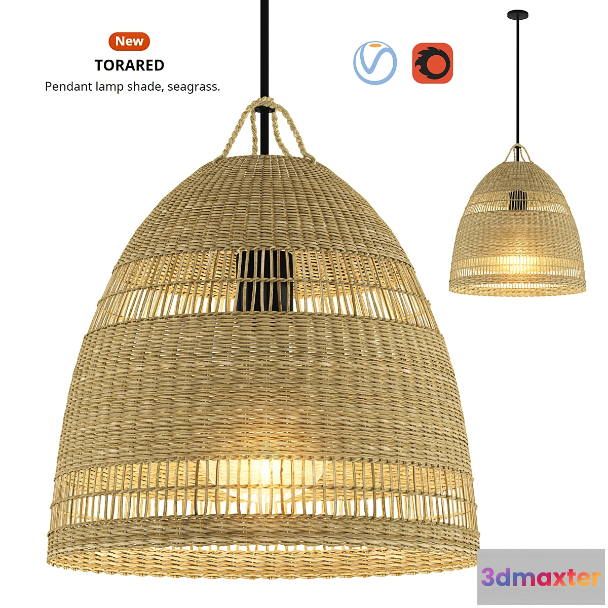 1458182 - TORARED pendant Lamp shade for IKEA 3D Max