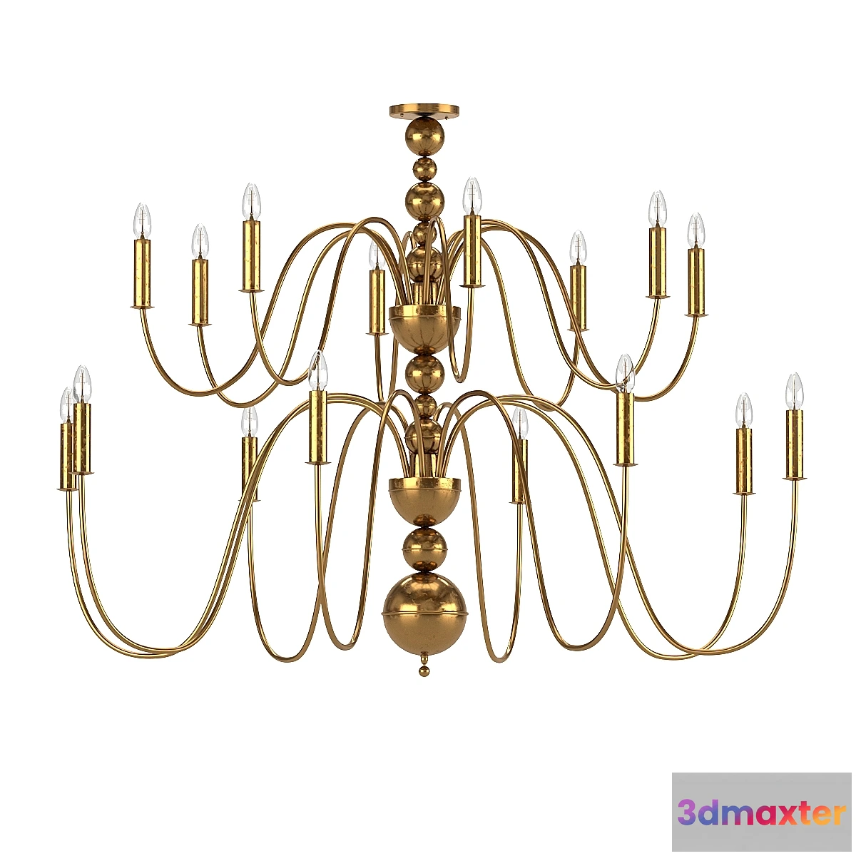 1458312 - Chandelier ART DECO 22XL 3D Max