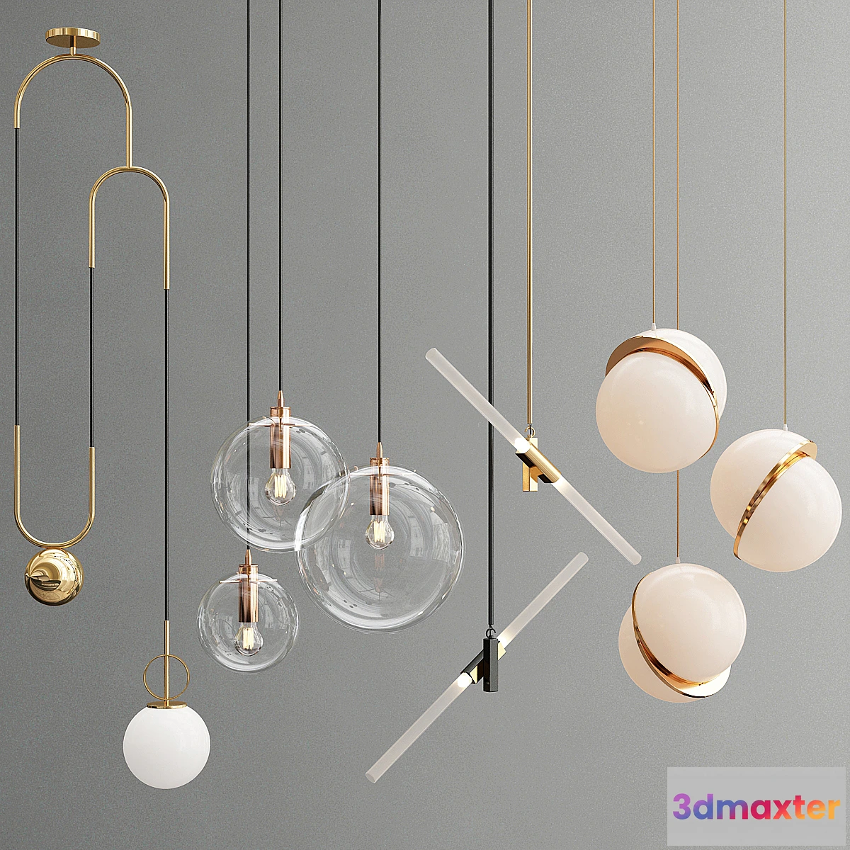 1458336 - Collection pendants 3D Max