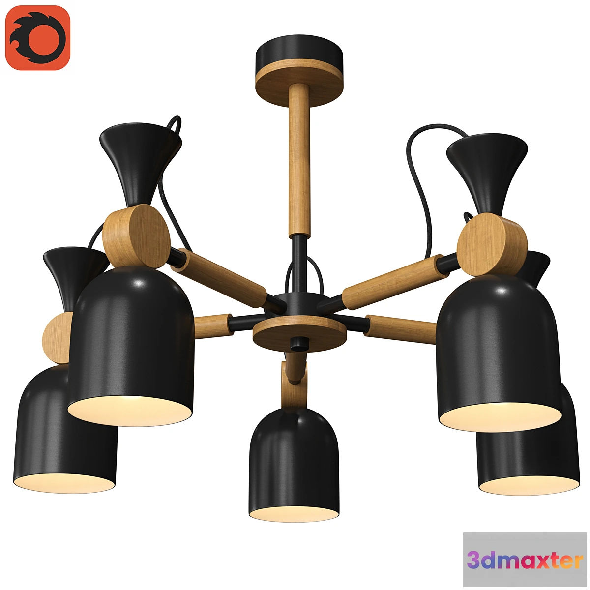 1458438 - Chandelier 60055 Monte Collection by NB Light 3D Max