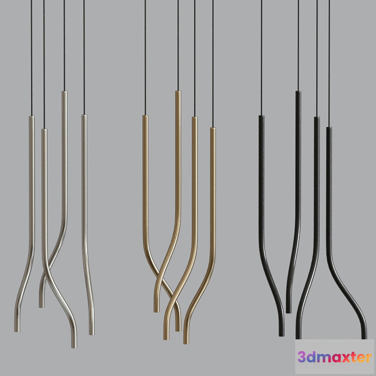 1458504 - Libra Modular Suspended Lights 3D Max