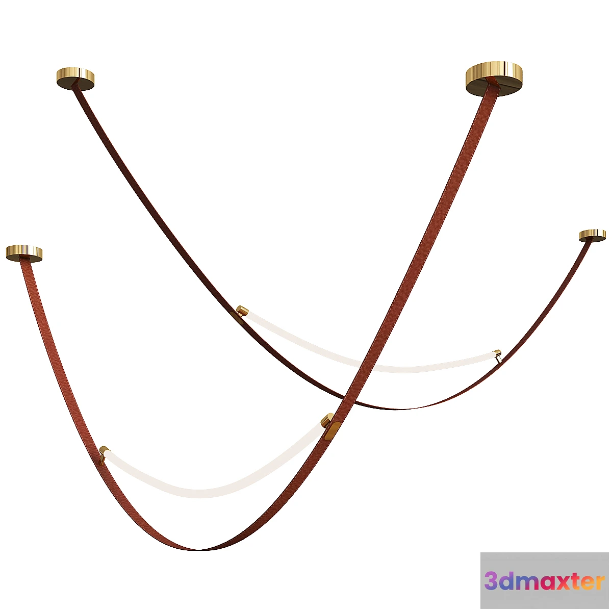 1458526 - AliExpress Modern Leather Hanging Lamp 3D Max