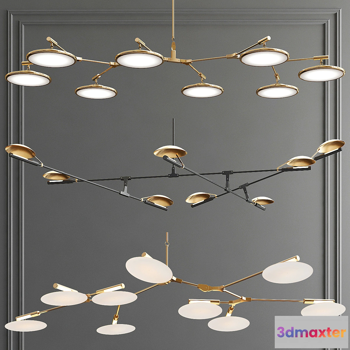 1458694 - Suspension Branching Disc - 3 types 3D Max