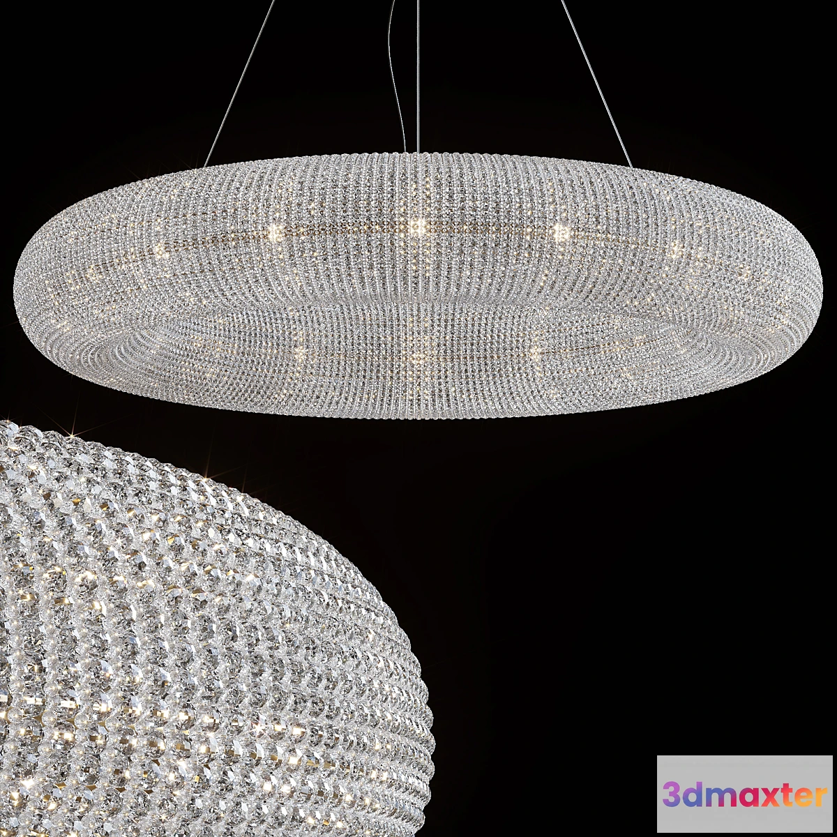 1458756 - Chandelier Marcellina by GLCrystal d100cm 3D Max