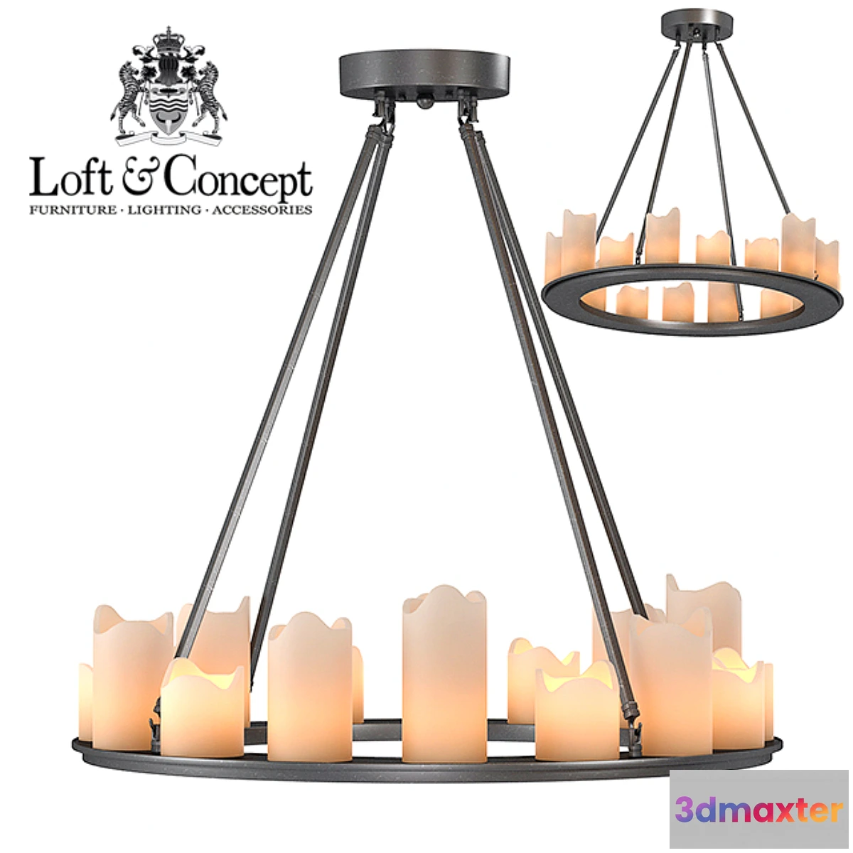 1458826 - Chandelier Kevin Reilly Altar Round 3D Max