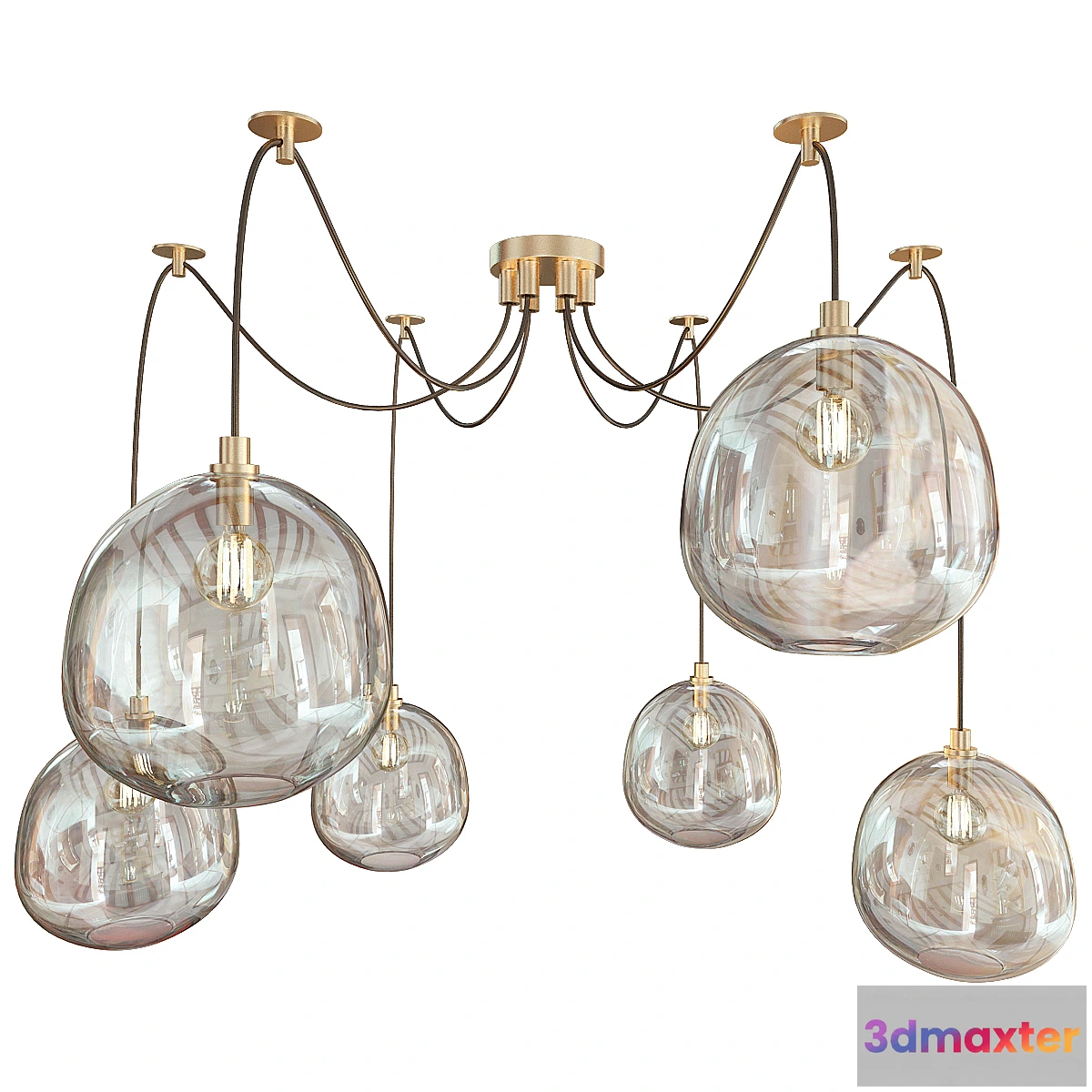 1459004 - Molten chandelier regina andrew 3D Max