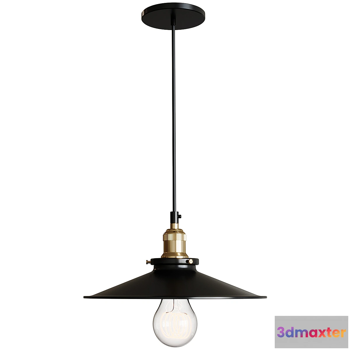 1459800 - Pendant Loft Lamp RETRO EDISON ONE 3D Max