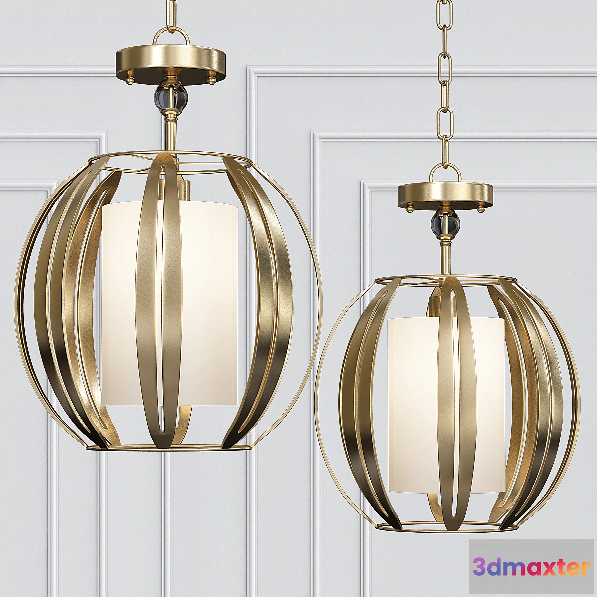 1460944 - Abercorn Pendant Semi-Flush 3D Max