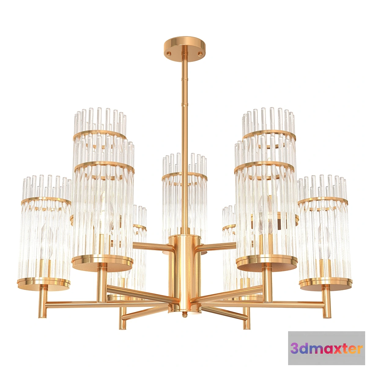 1461012 - Pendant chandelier Odeon Light Formia 3D Max