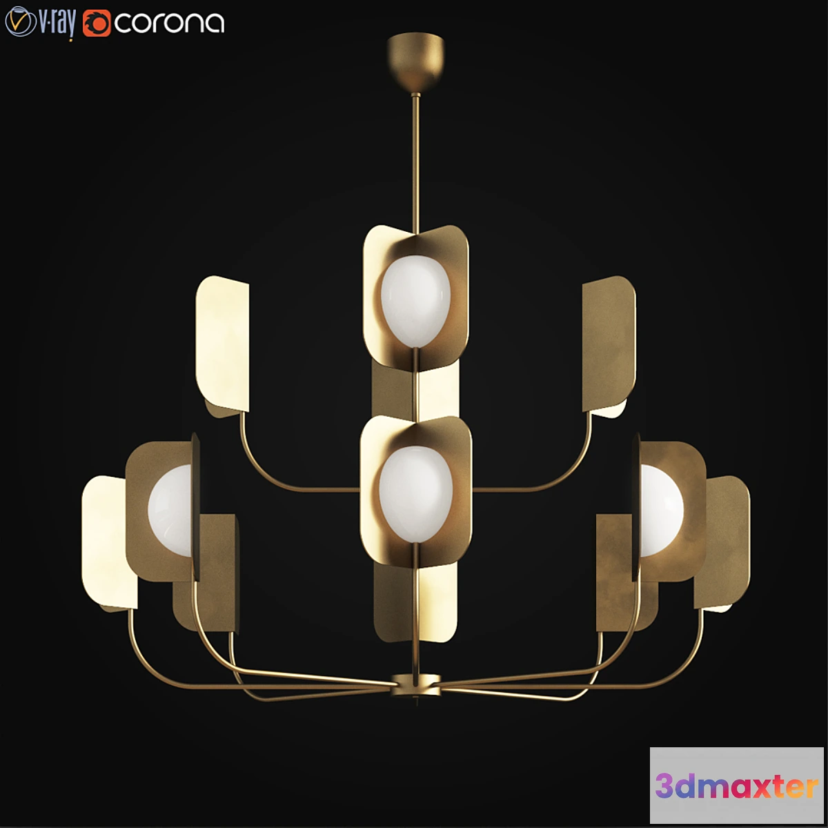 1461668 - mmlampadari Leaf Chandelier 3D Max