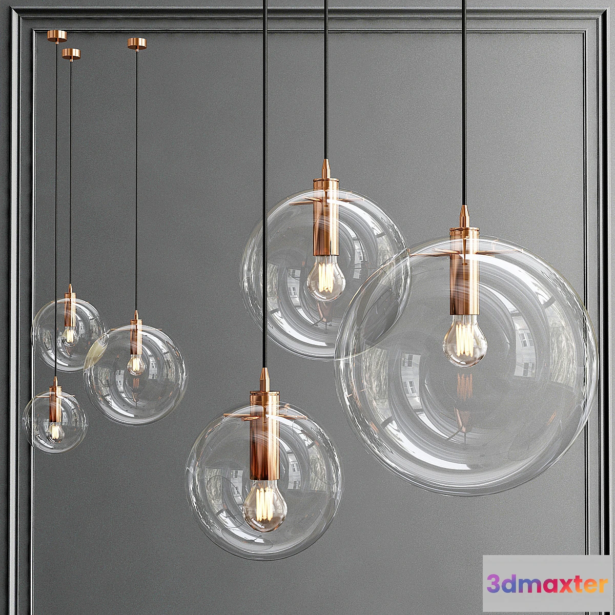 1461876 - ClassiCon Selene Copper 3D Max