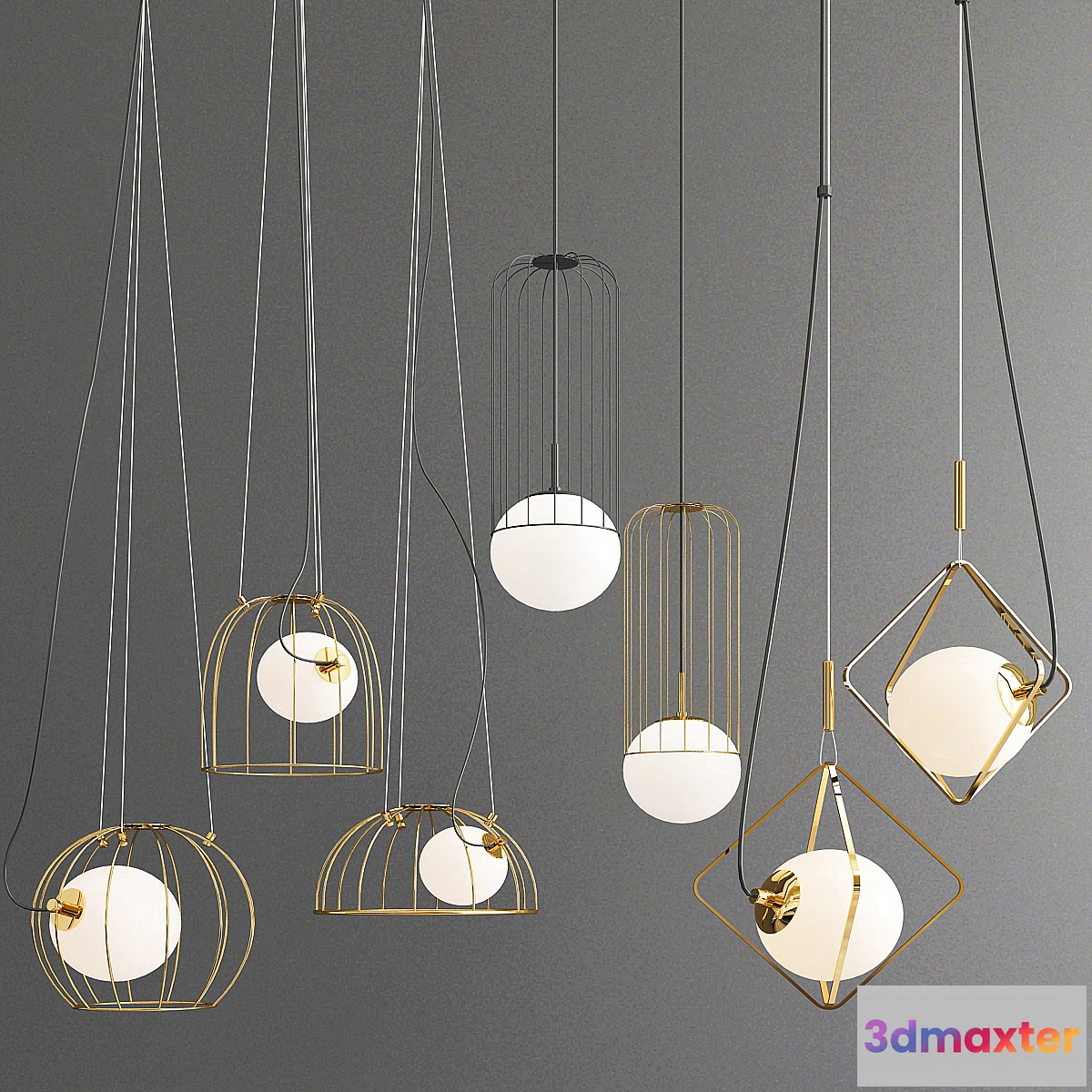 1462372 - Hanging Lamps Lampatron 3D Max