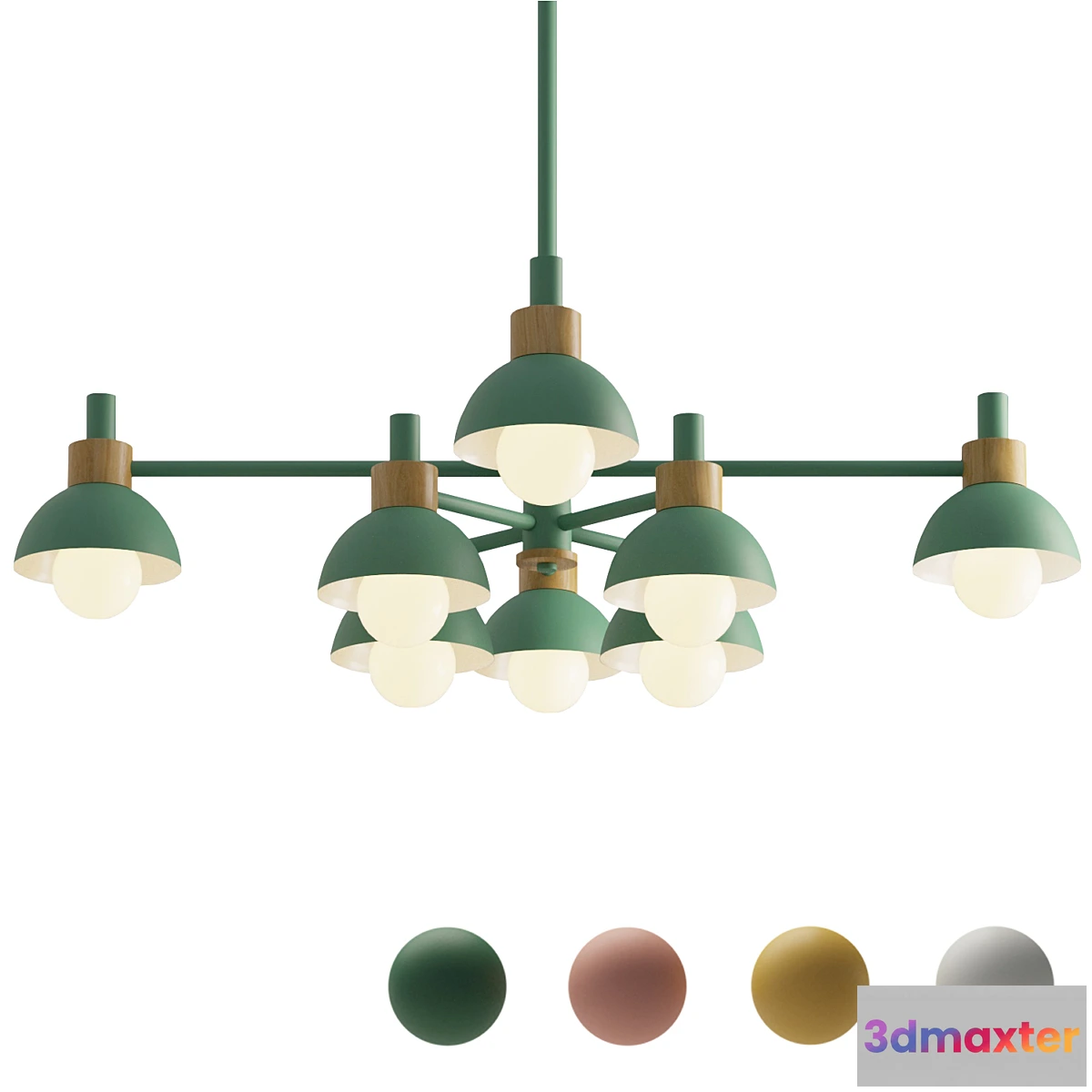 1462532 - Chandelier FANTA A 8 Anzazo Lampatron 3D Max