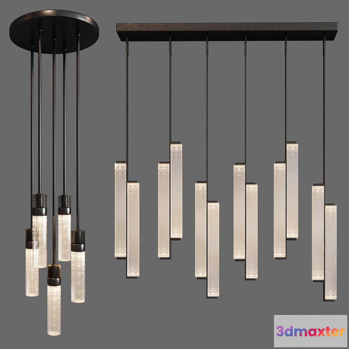 1462748 - Holly hunt set chandelier 3D Max