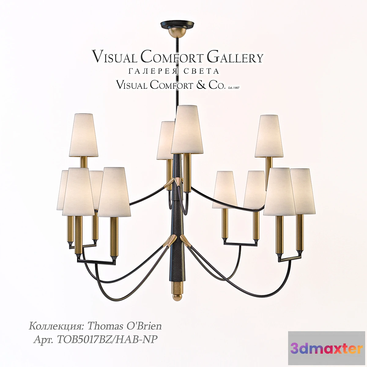 1462892 - Chandelier Visual Somfort TOB5017BZ _ HAB-NP 3D Max