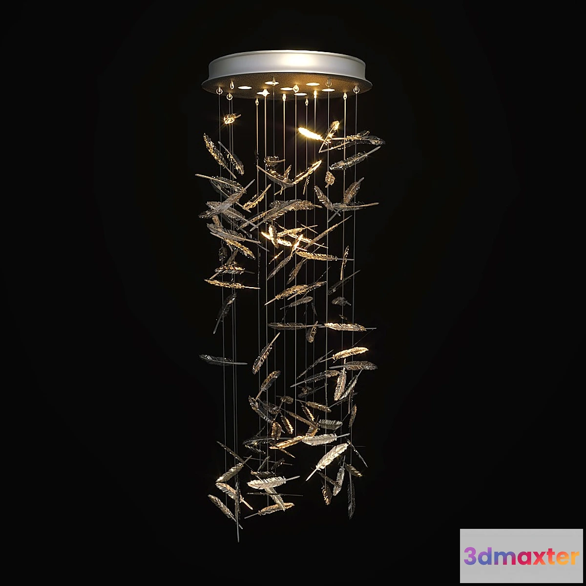1462976 - Wired Custom Lighting plumes-crystal 3D Max