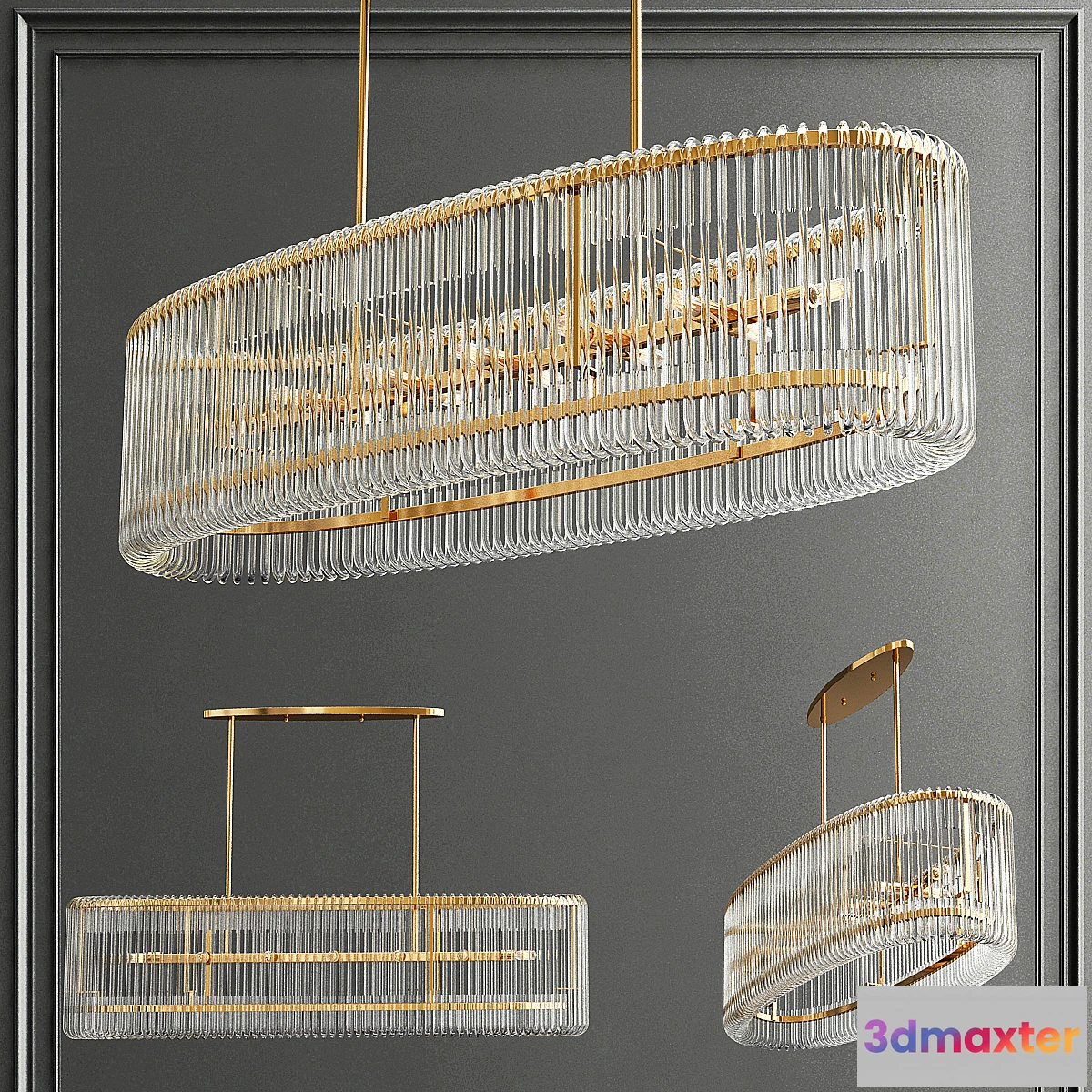 1463006 - Arteriors chandler chandelier 3D Max